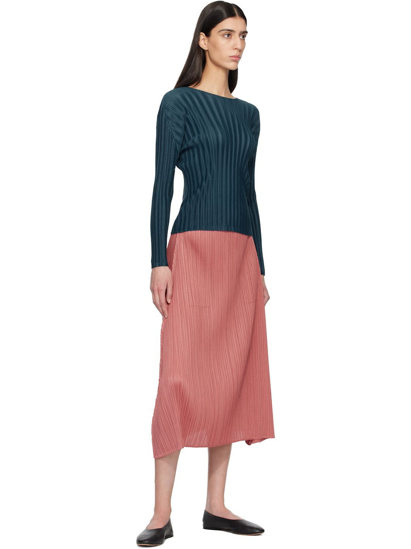 Pleats Please Issey Miyake Pink Monthly Colors October Maxi Skirt outlook