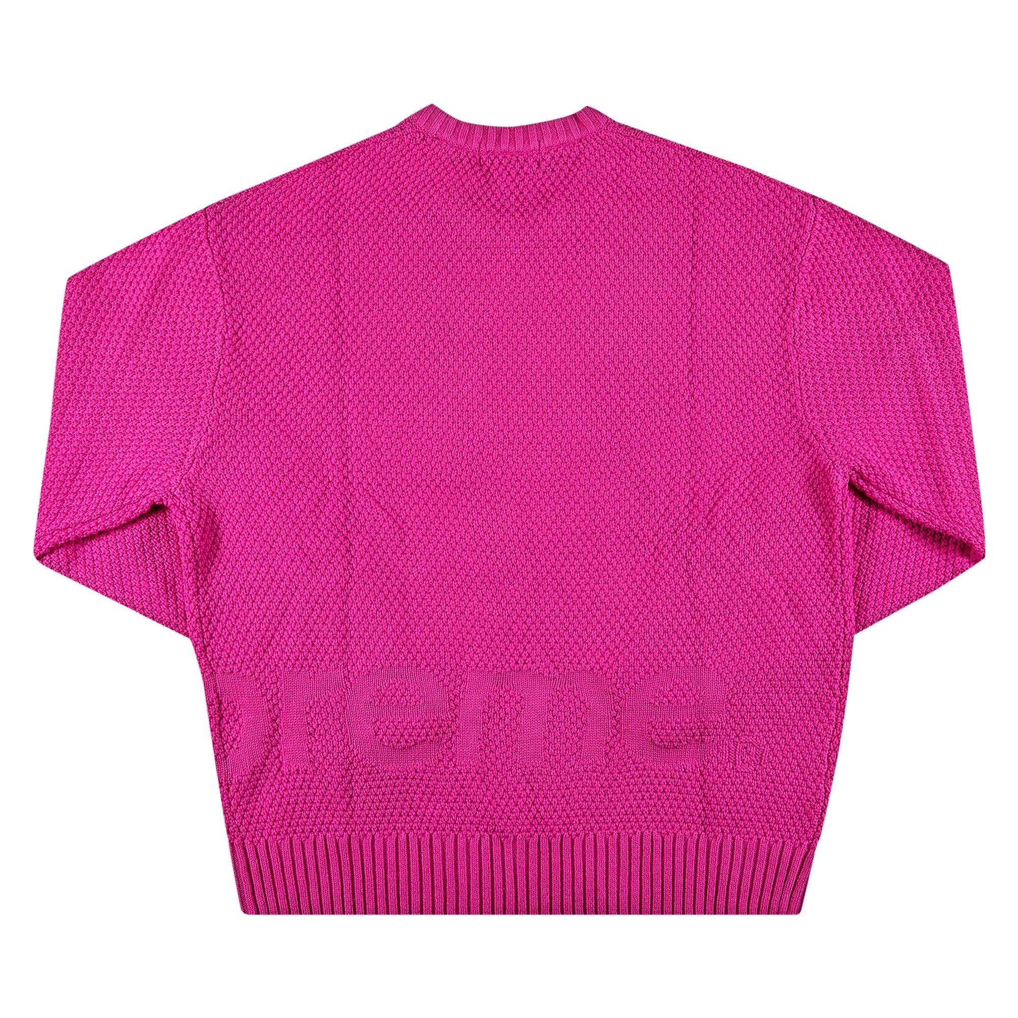 Supreme Textured Small Box Sweater 'Pink' - 2