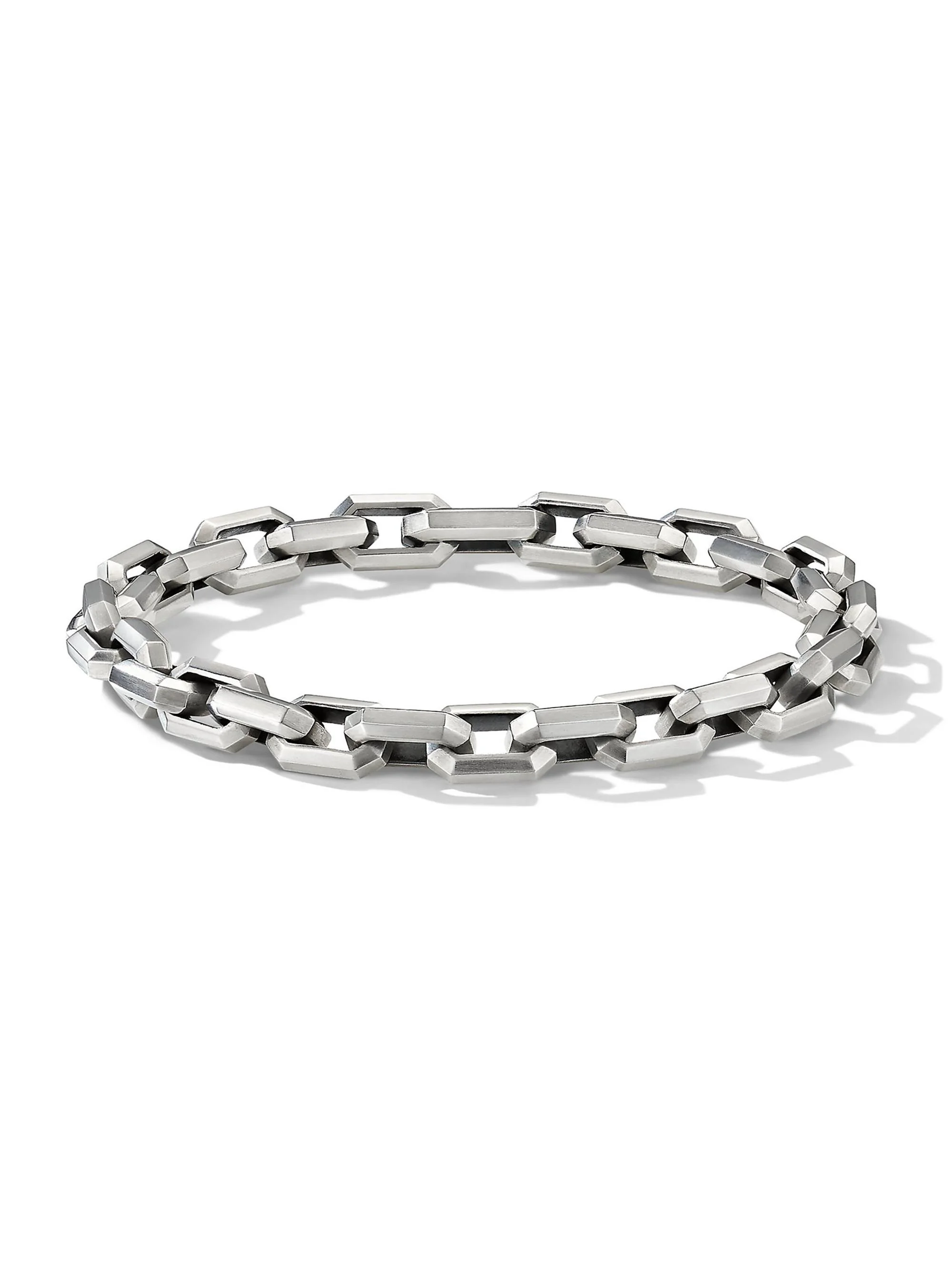 Men's Heirloom Chain Link Bracelet In Sterling Silver - Silver - 1