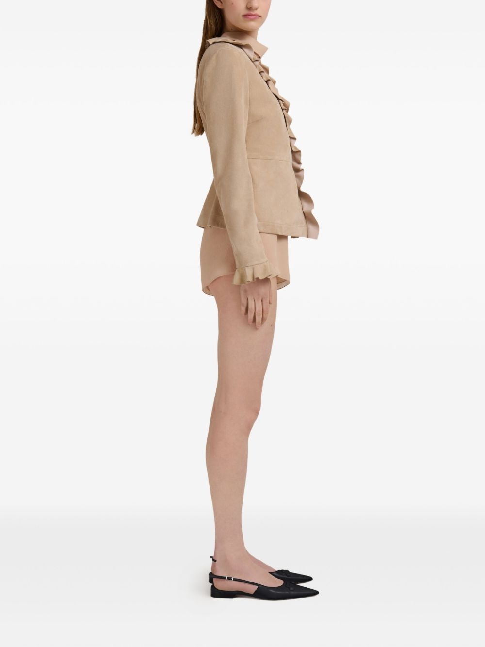 puff-sleeve gathered jumpsuit - 3