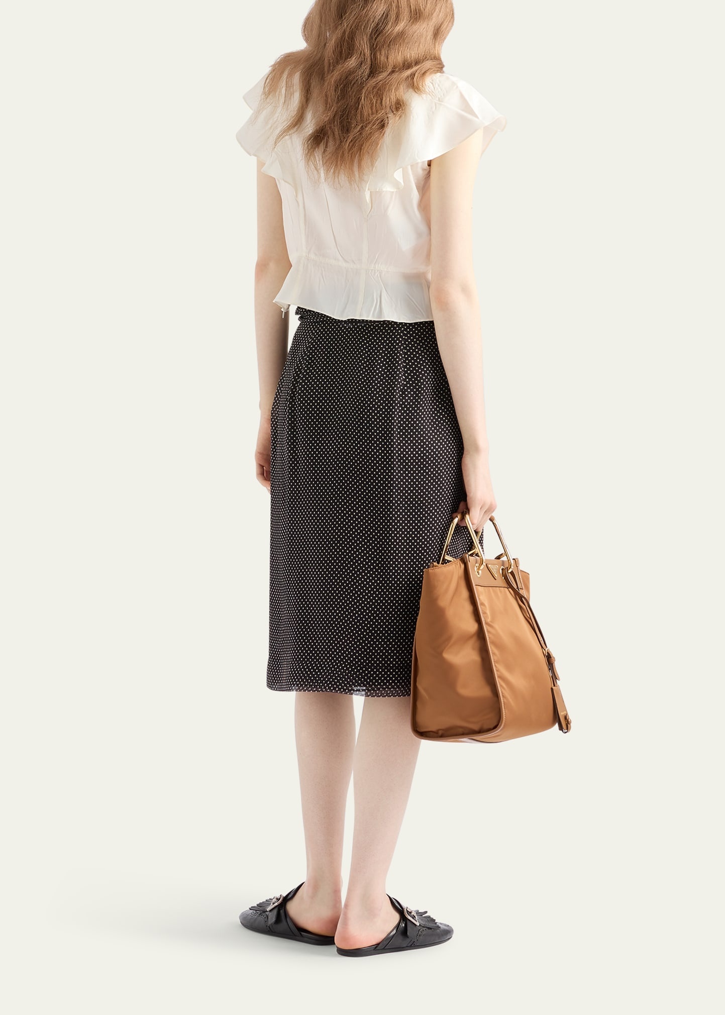 Pleated Chiffon Printed Skirt - 3