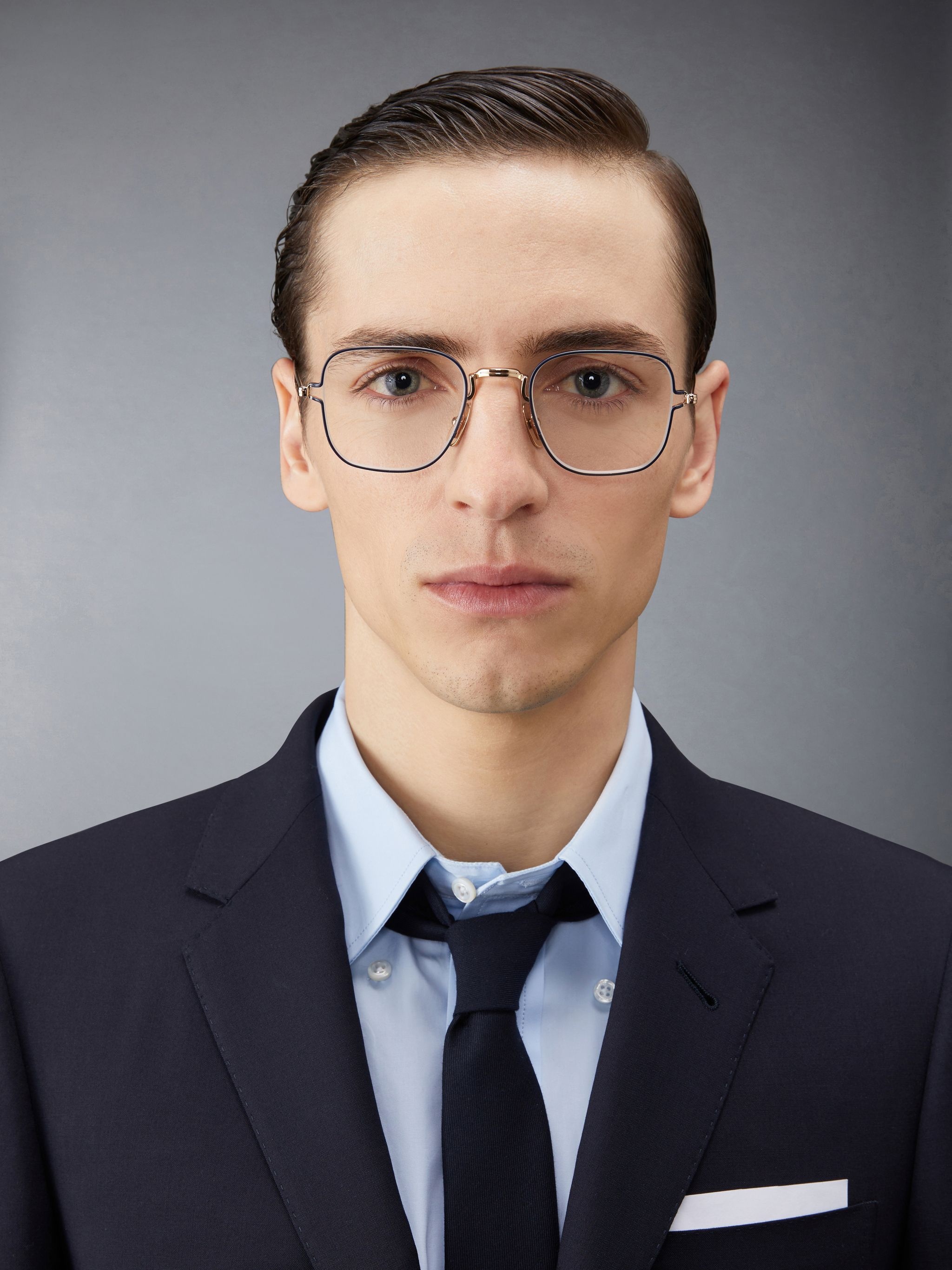 SQUARE EYEGLASSES IN TITANIUM - 2