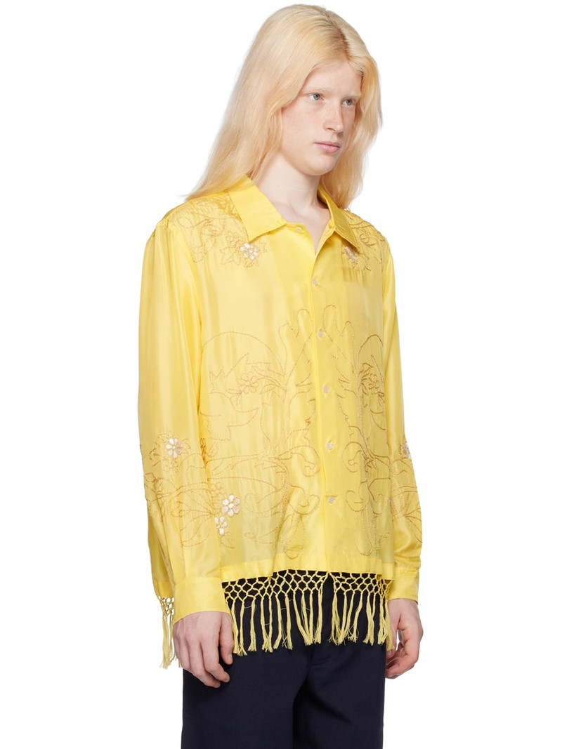Yellow Paquerette Fringe Shirt 2