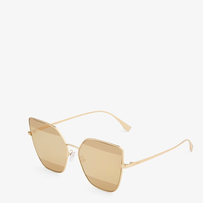 FENDI Sunglasses with gold-mirrored lenses outlook