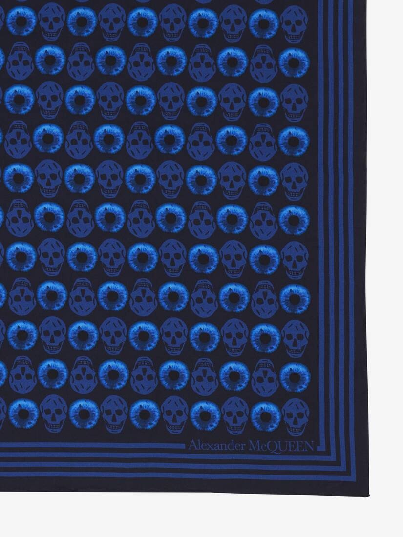Women's Polka Iris Biker Foulard in Midnight Blue - Blue - 3