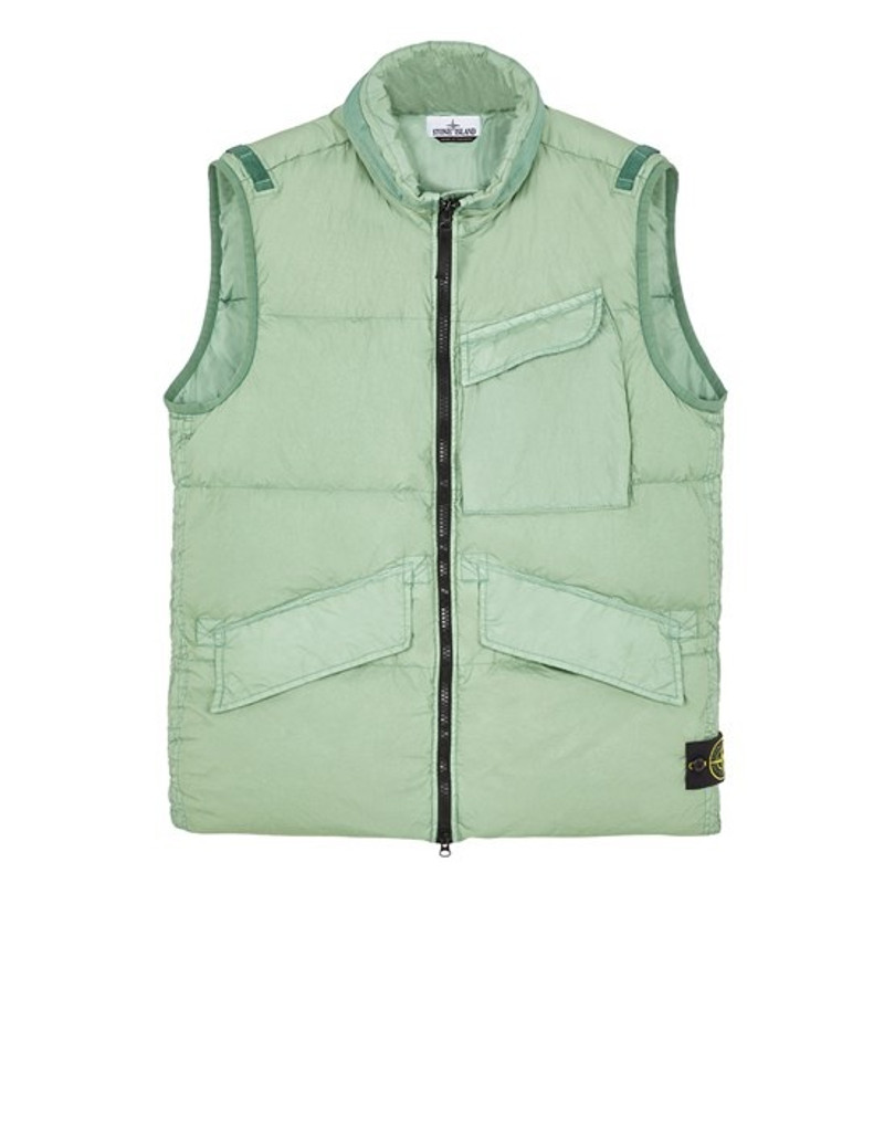 G0123 GARMENT DYED CRINKLE REPS R-NY DOWN SAGE GREEN 1