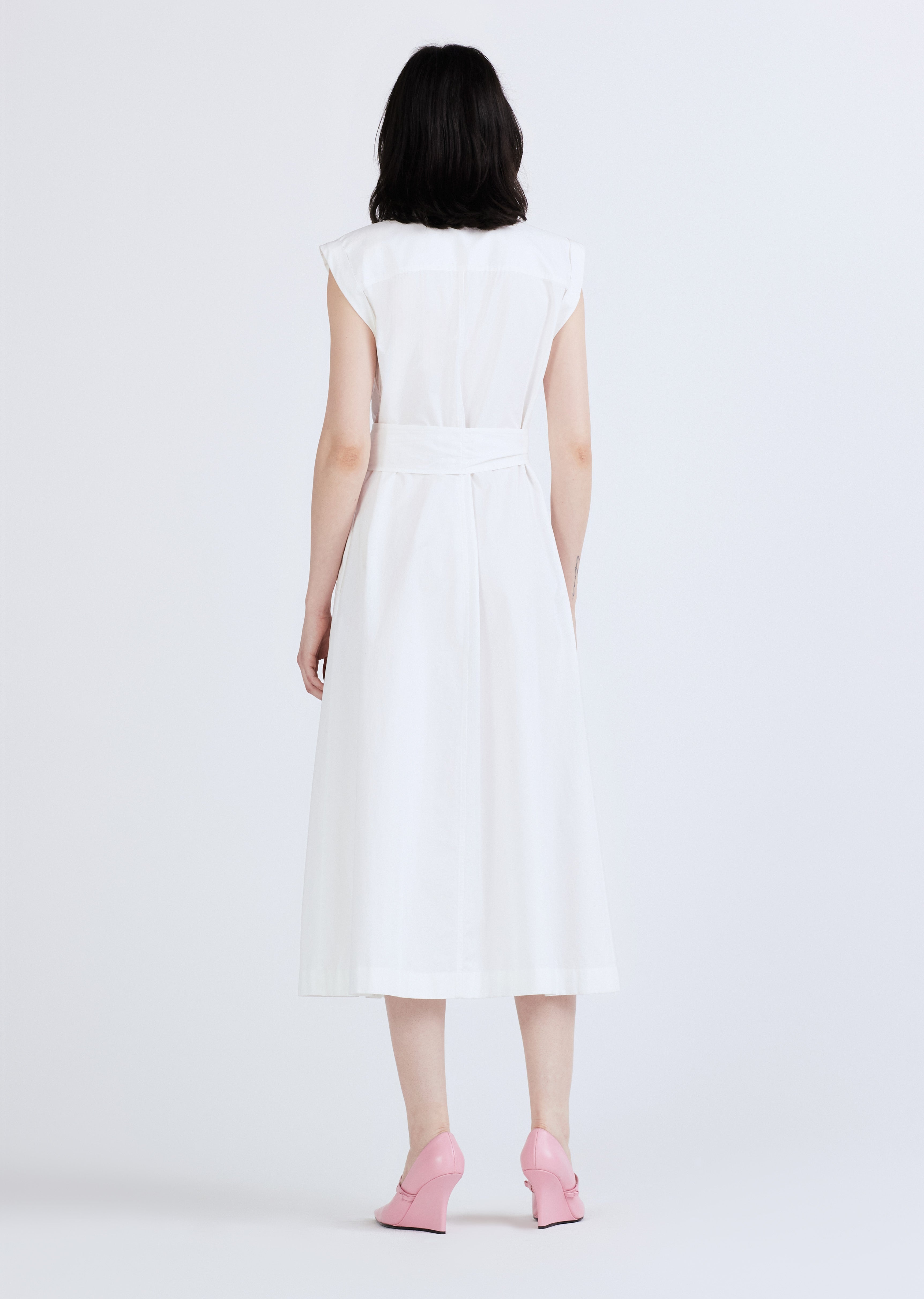 KARINA CAP SLEEVE SHIRT DRESS - 3