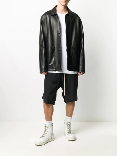 Rick Owens DRKSHDW displaced-seam long sleeved T-shirt outlook