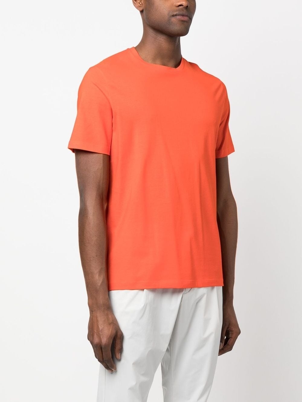 plain cotton T-shirt - 3