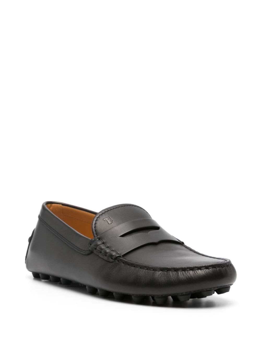 penny-slot leather loafers - 2