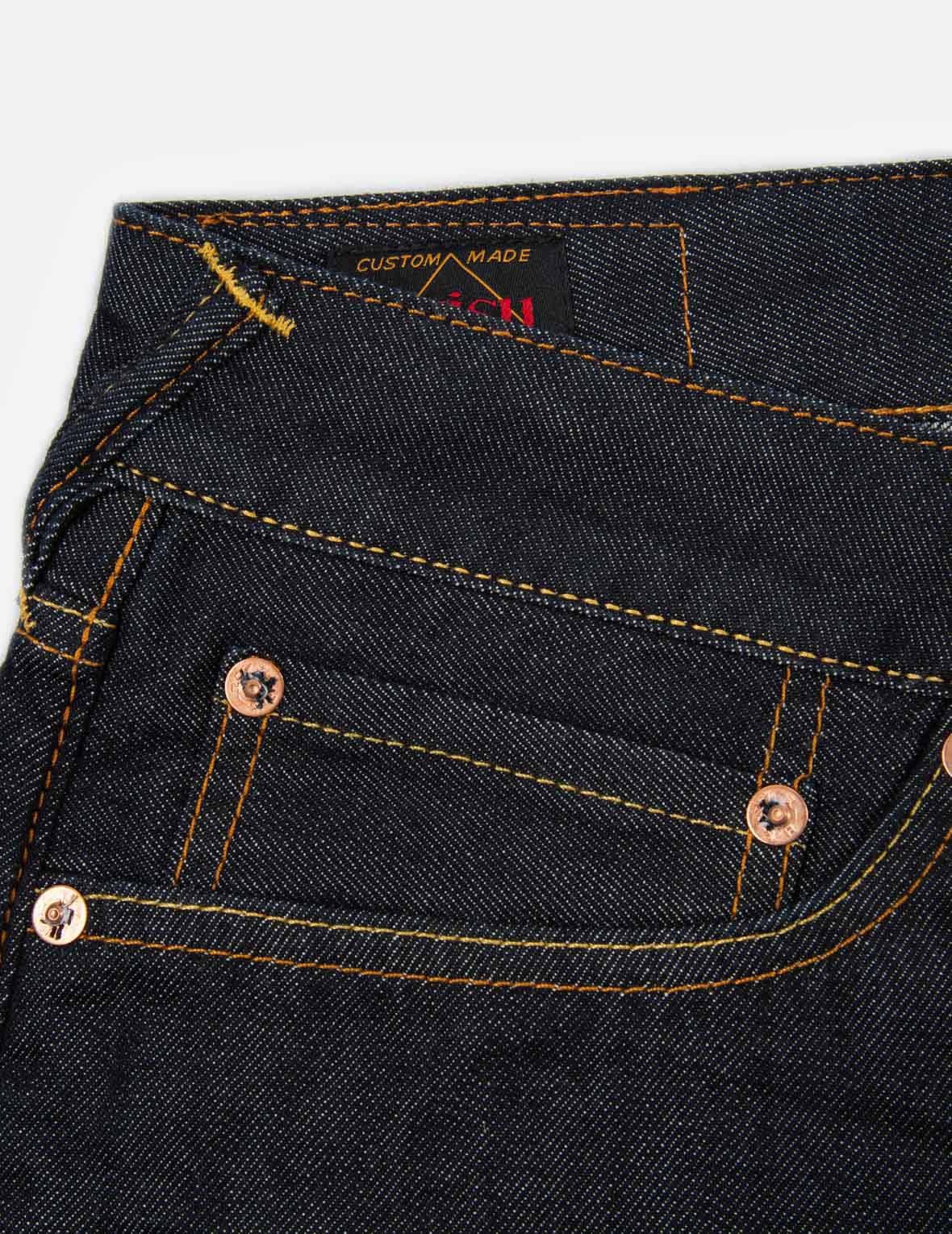 KOMAINU-PATTERN SEAGULL DENIM SHORTS - 7