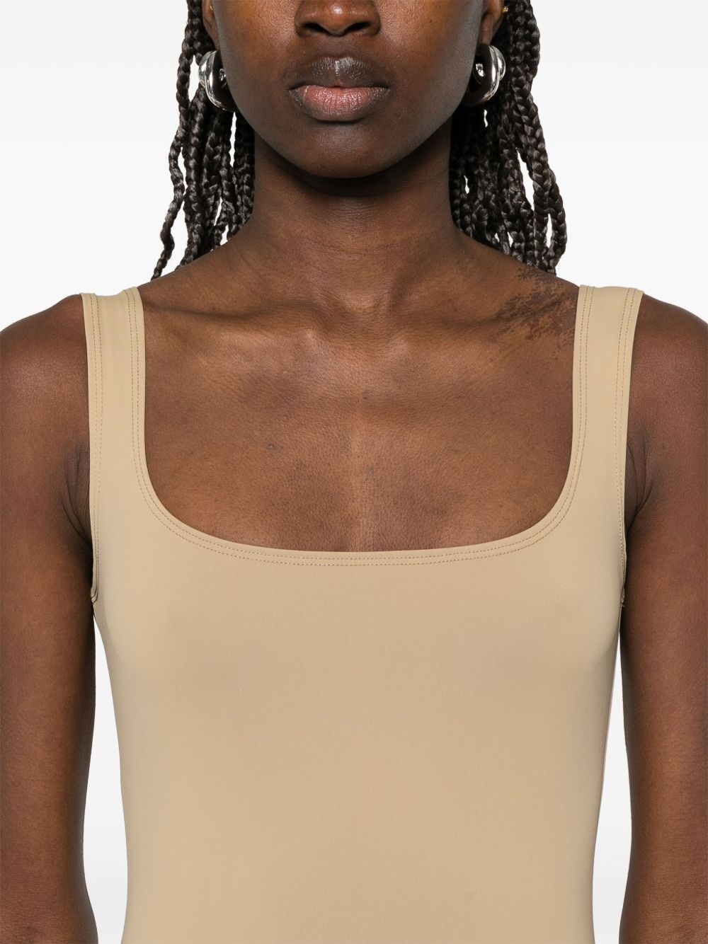 square-neck mini dress - 5