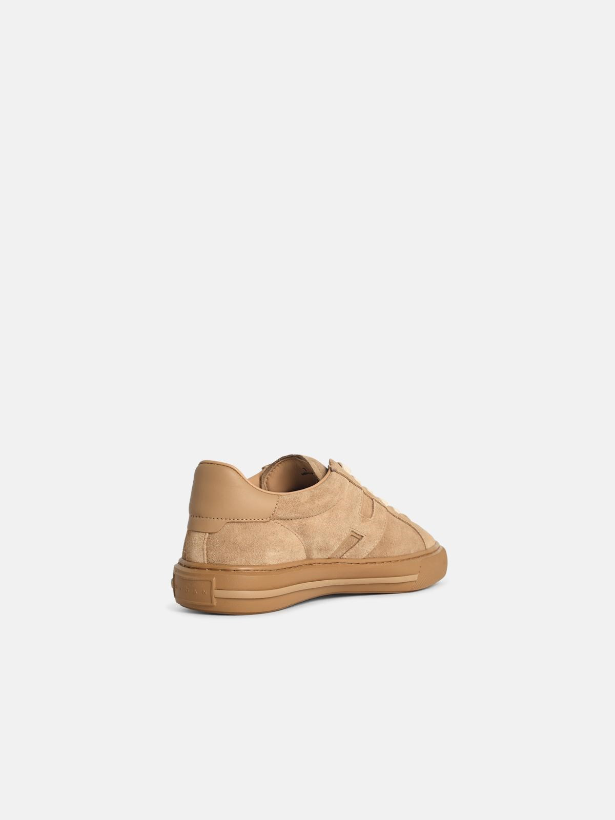 'H691' BEIGE SUEDE SNEAKERS - 3