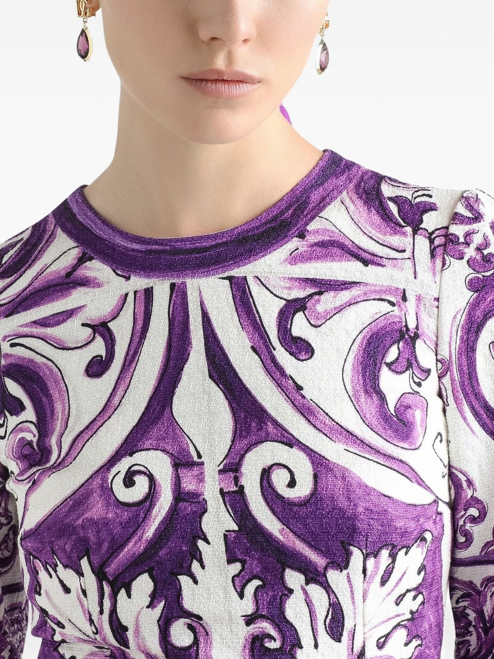graphic-print mini dress - 5