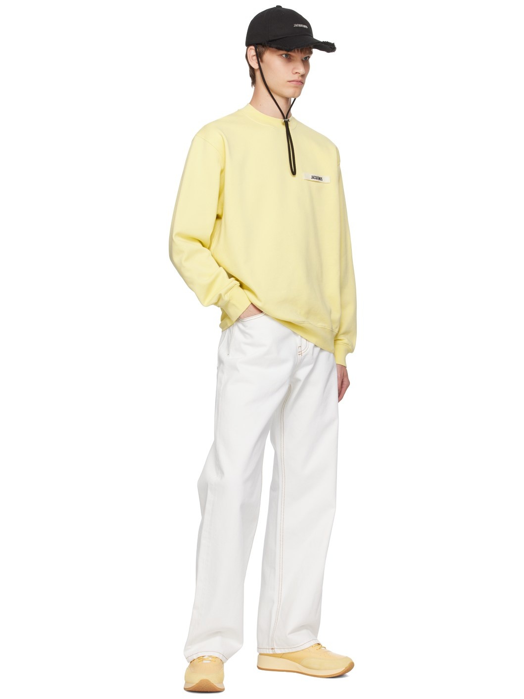 Yellow La Casa 'Le sweatshirt Gros Grain' Sweatshirt - 4