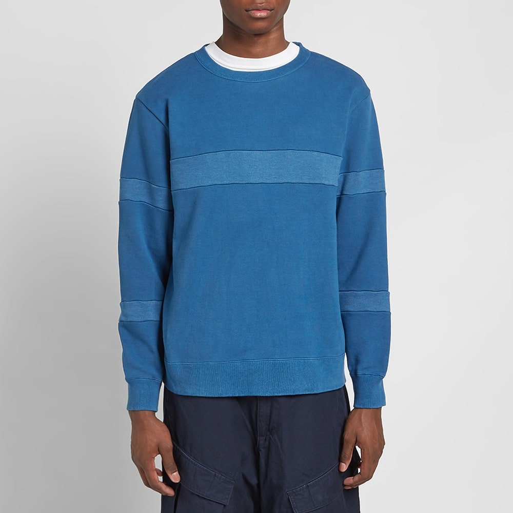 Blue Blue Japan Panel Crew Neck Sweat - 5