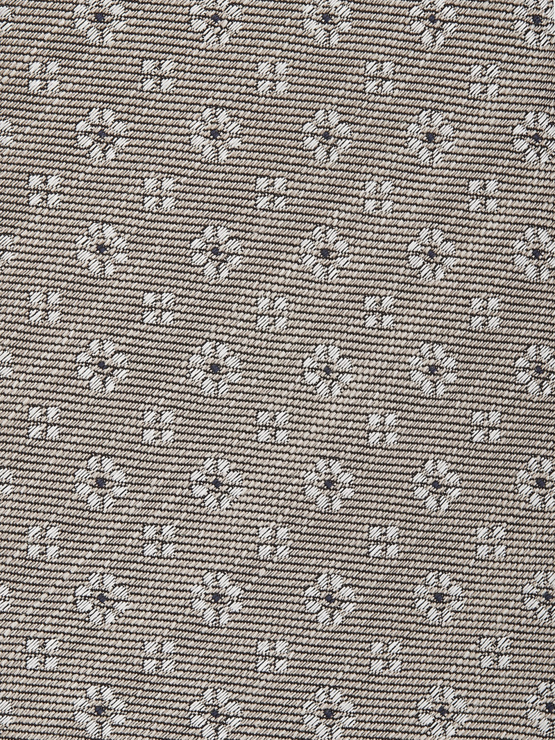 ZEGNA LIGHT TAUPE SILK AND LINEN TIE outlook