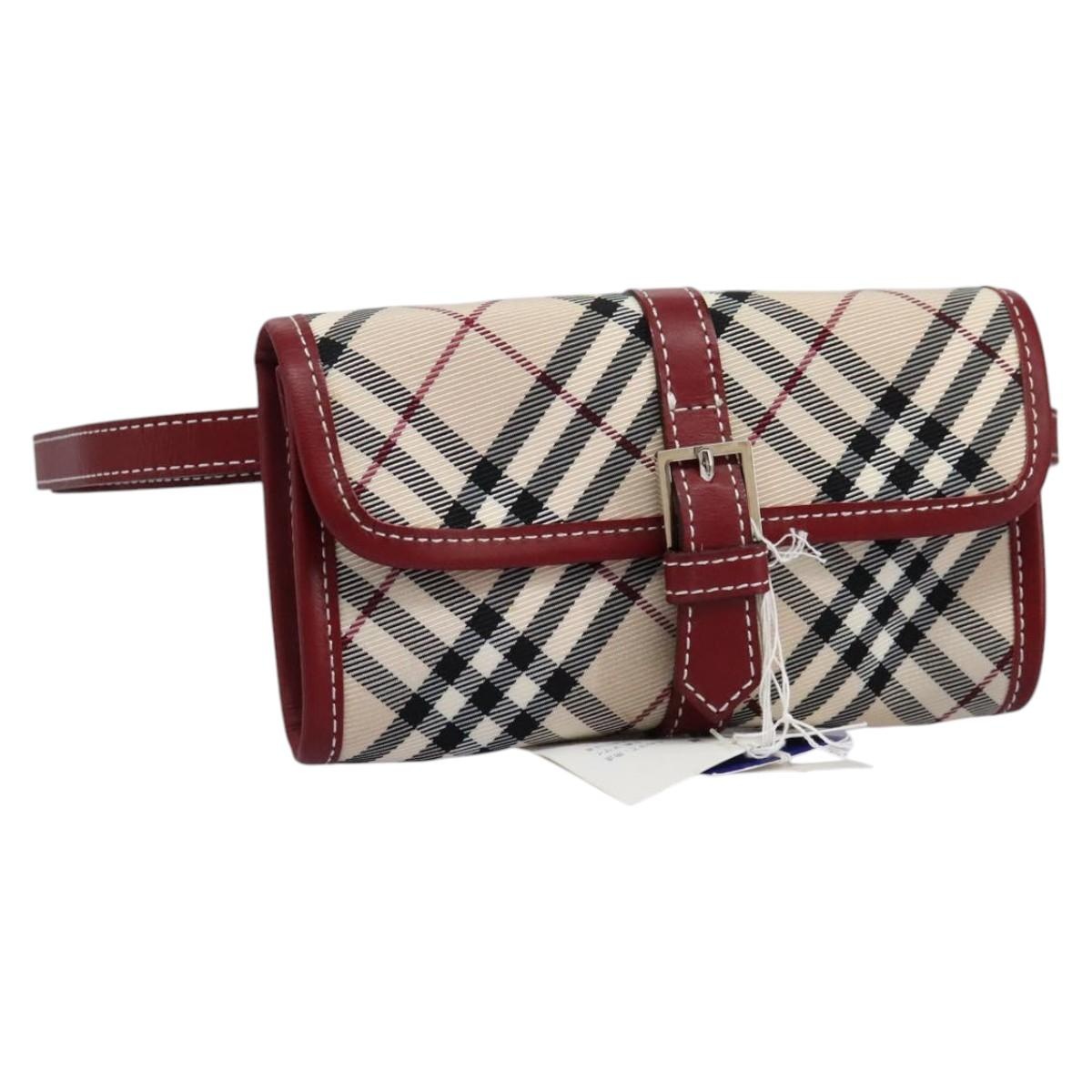 Burberry Nova Check Blue Label Waist Bag Canvas Beige - 1