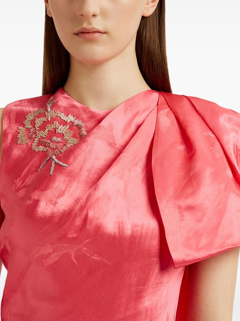 asymmetric draped dress - 5
