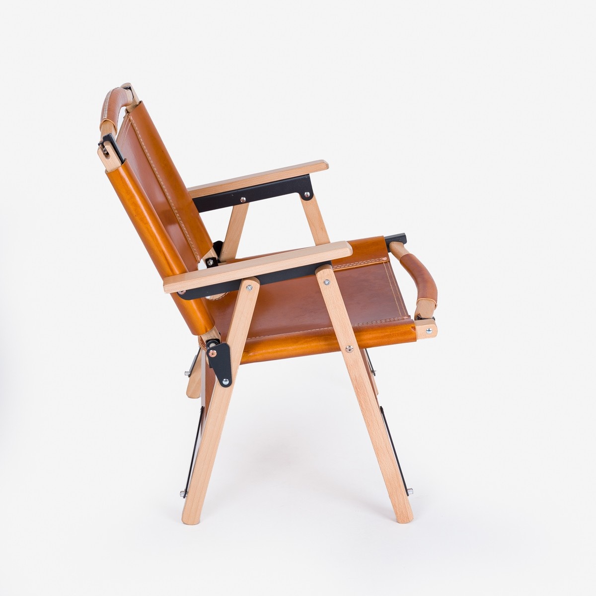 OGL-OD-WD-CHAIR-TAN Obbi Good Label 'Only Good Life' Outdoor Folding Camp Chair - Tan - 5