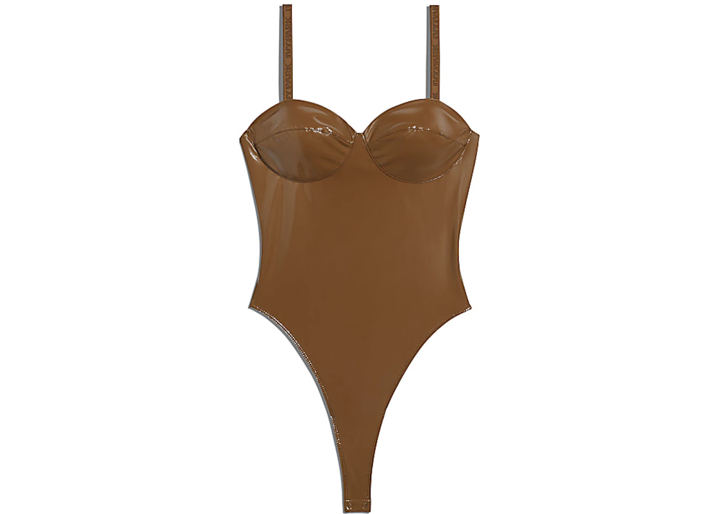 adidas Ivy Park Latex Bodysuit Wild Brown - 1