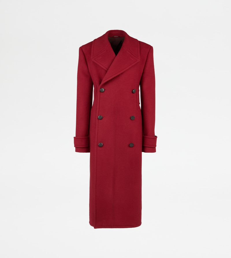 COAT IN WOOL - RED 1
