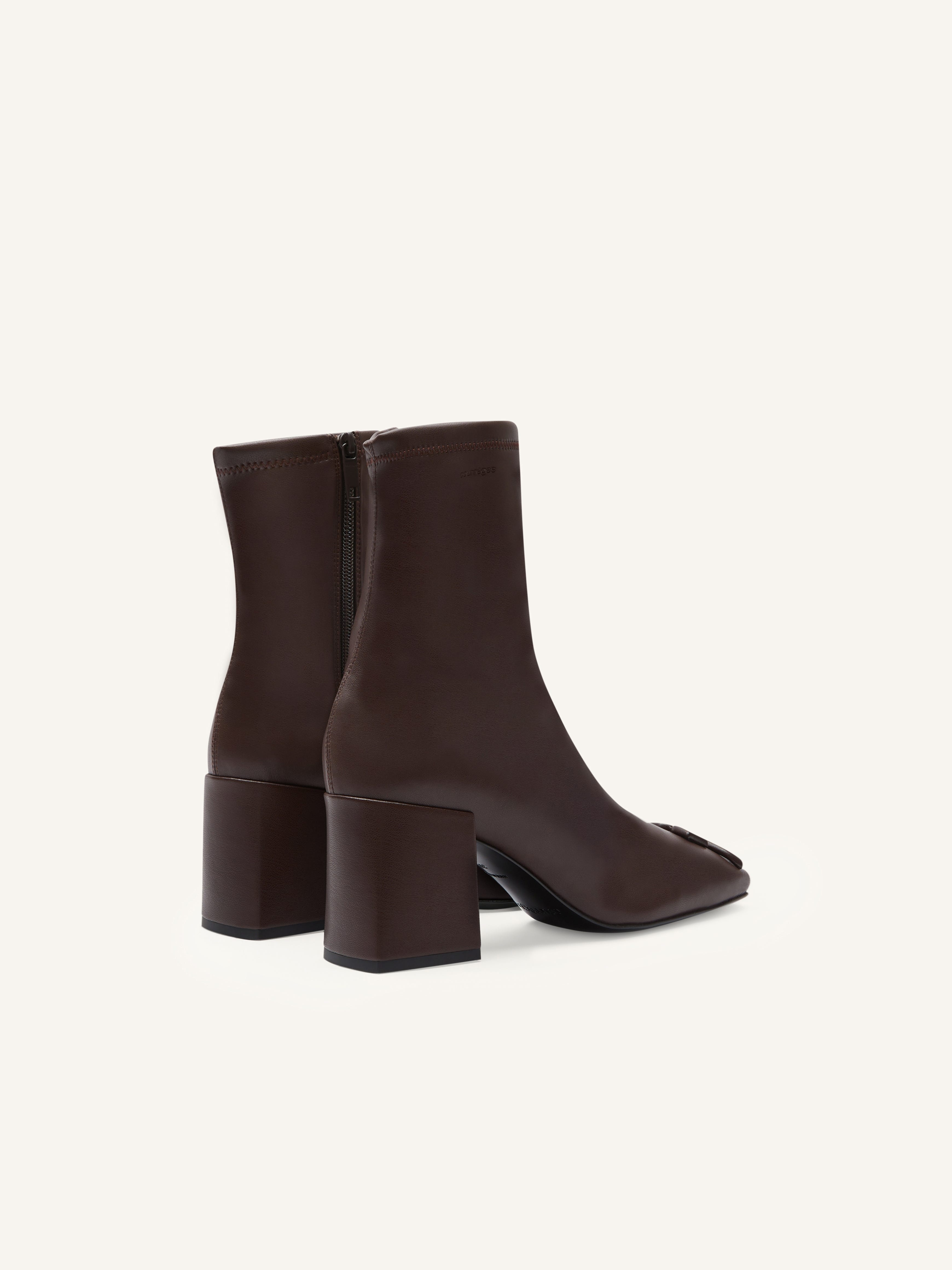 REEDITION STRETCH LEATHER EFFECT ANKLE BOOTS - 3