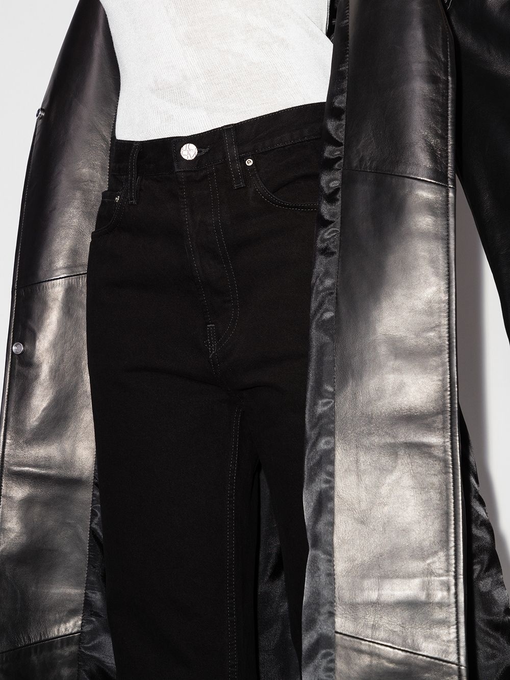 cropped straight-leg jeans - 4