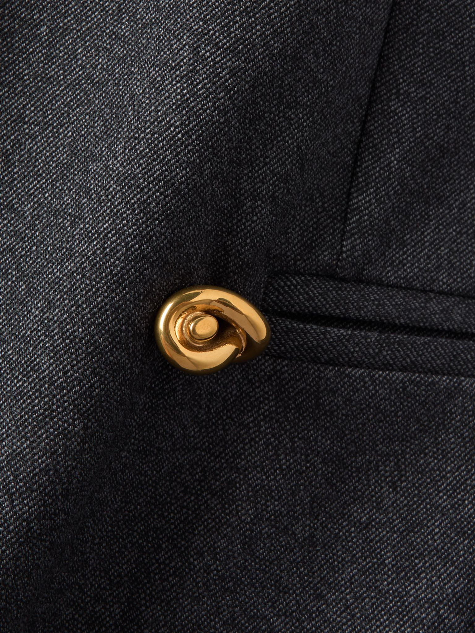 Double-breasted wool-twill blazer Black - 4
