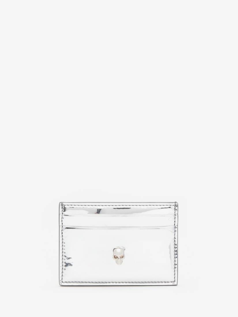 Women's Skull Card Holder in Silver 1
