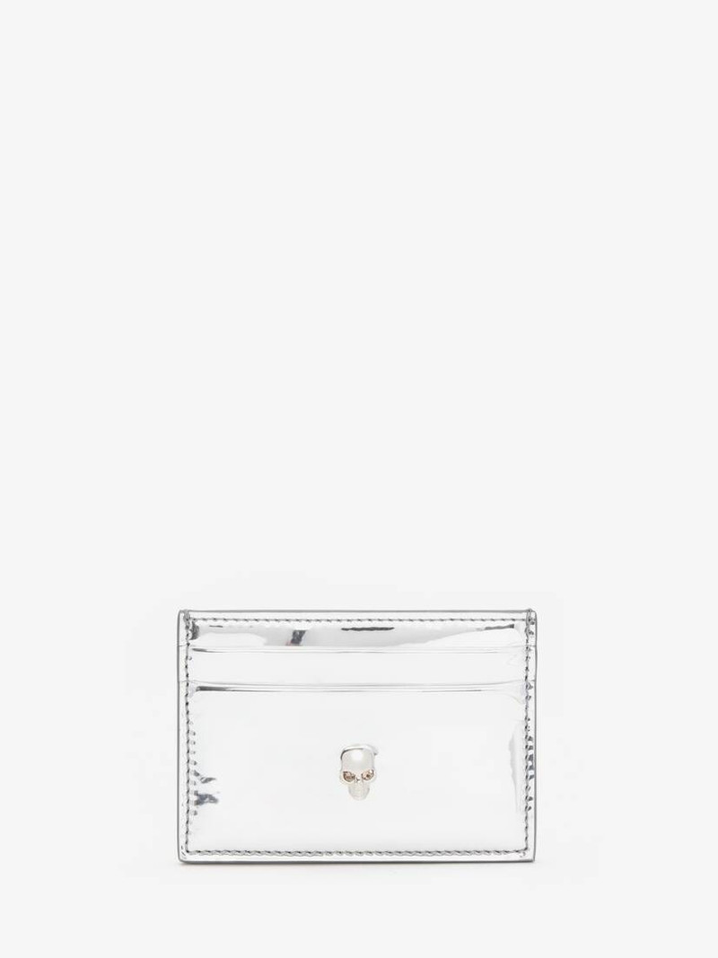 Women's Skull Card Holder in Silver 1