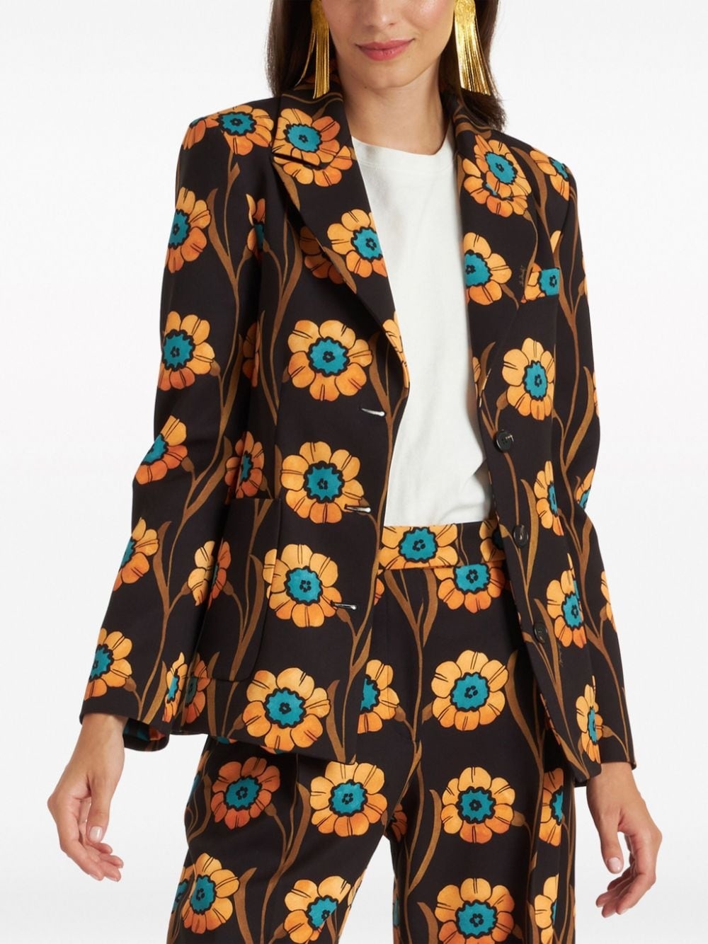 24/7 floral-print blazer - 2