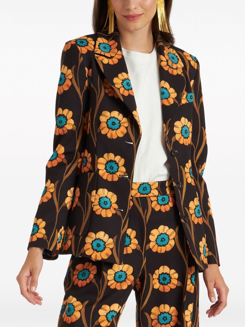 La DoubleJ 24/7 floral-print blazer outlook