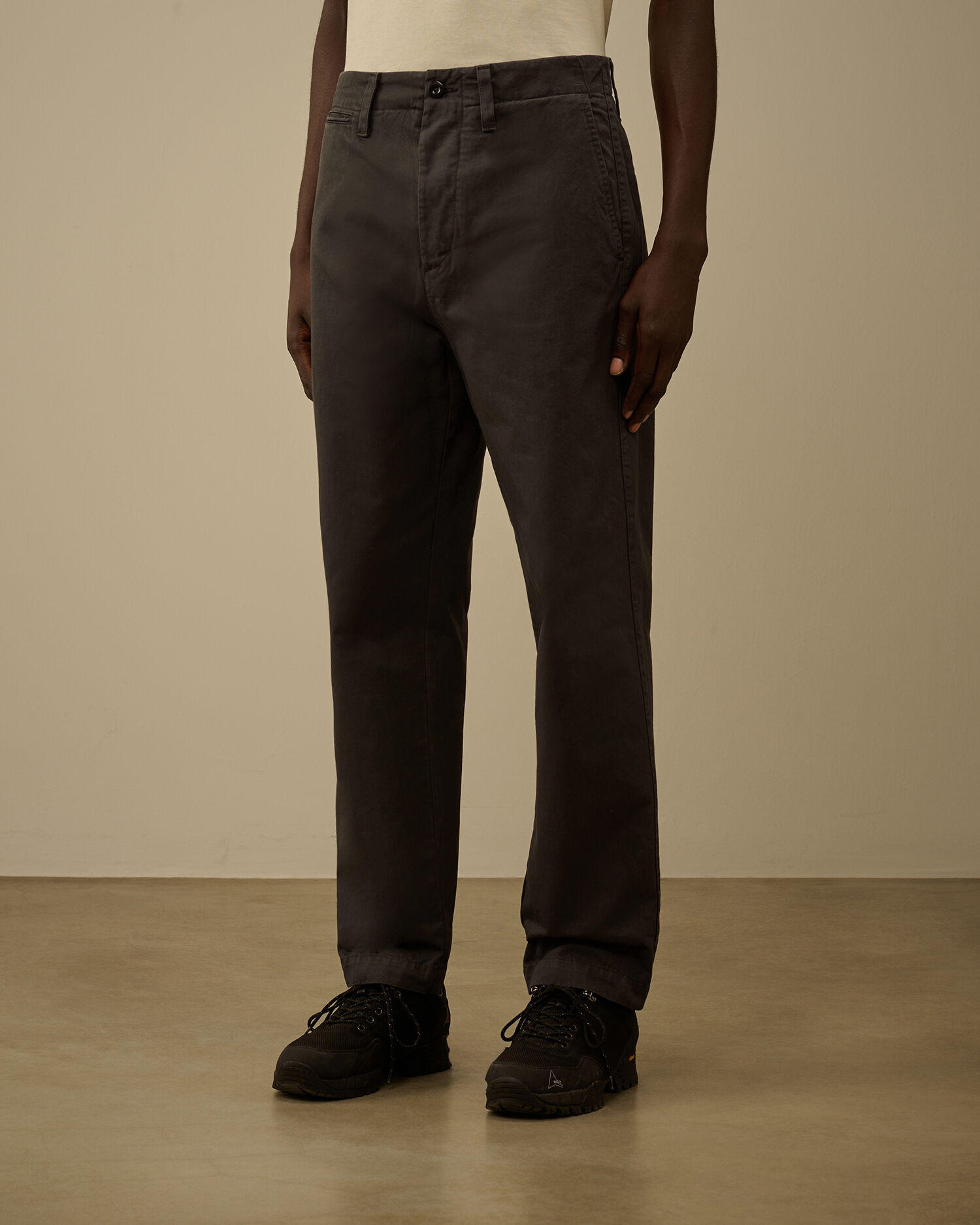 Cotton Gabardine Regular Chino Pants - 3