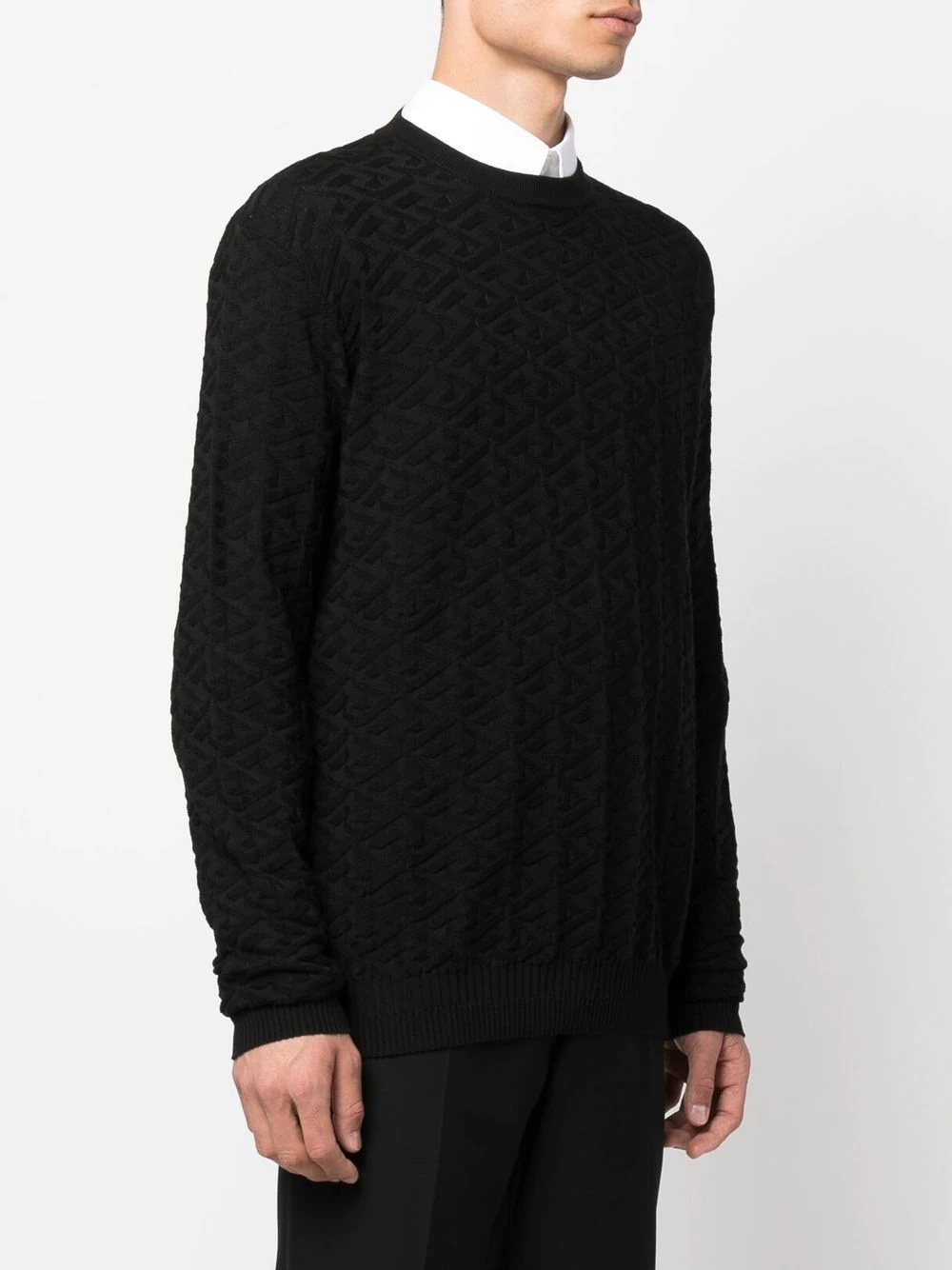 La Greca jacquard wool jumper - 3