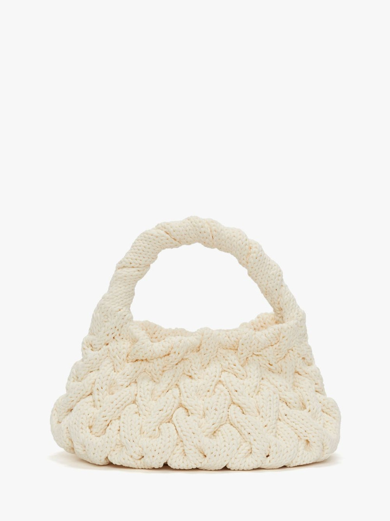 CABLE KNIT BAG - KNITTED TOP HANDLE BAG 4