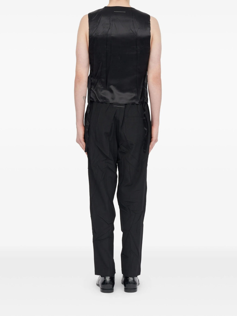 Mm6 메종 Margiela 싱글 브리스트 허리 코트 5