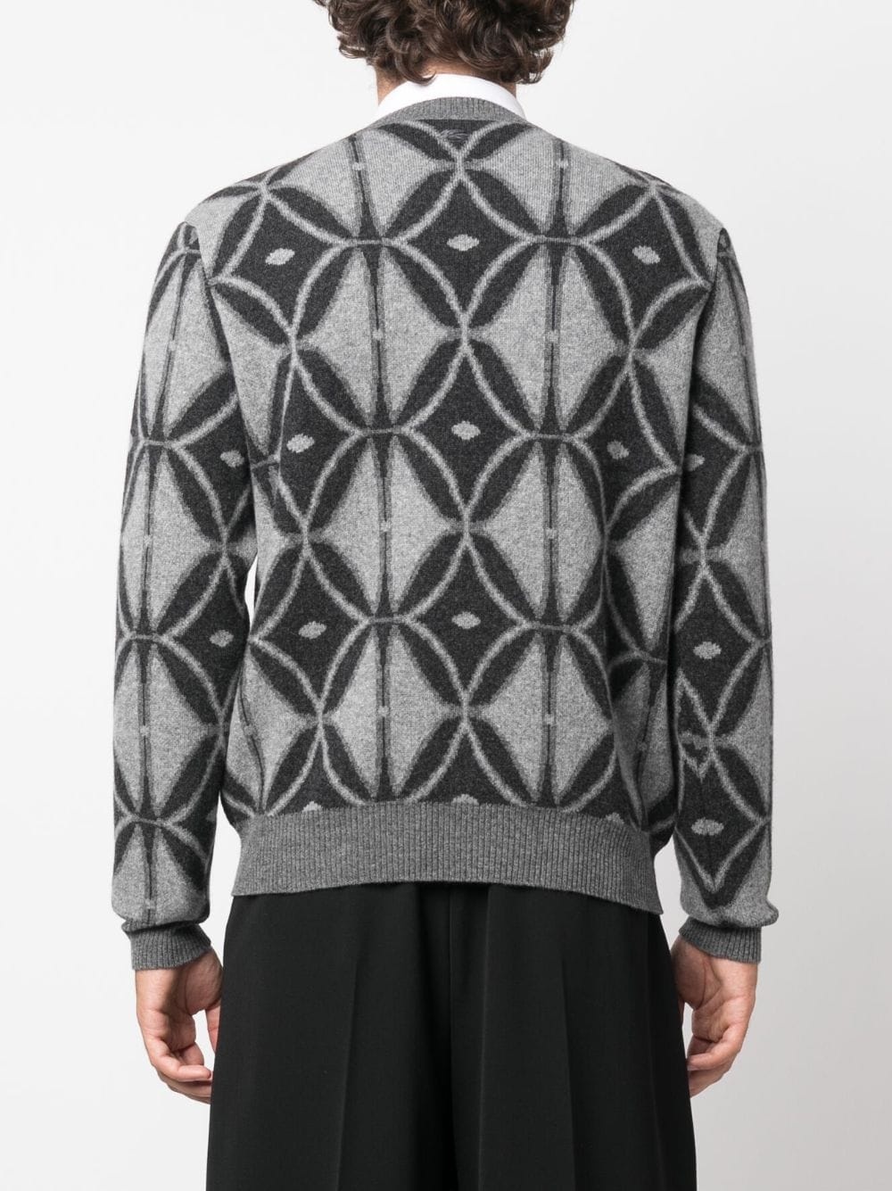 intarsia-knit wool jumper - 4