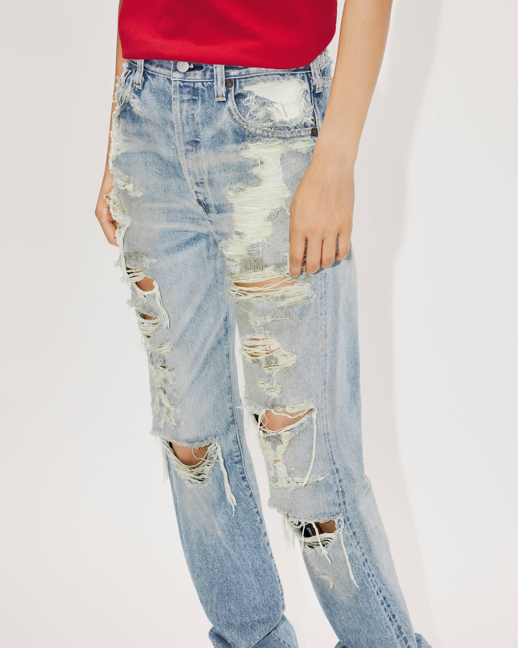 KENZO x LEVI'S distressed jeans - 8