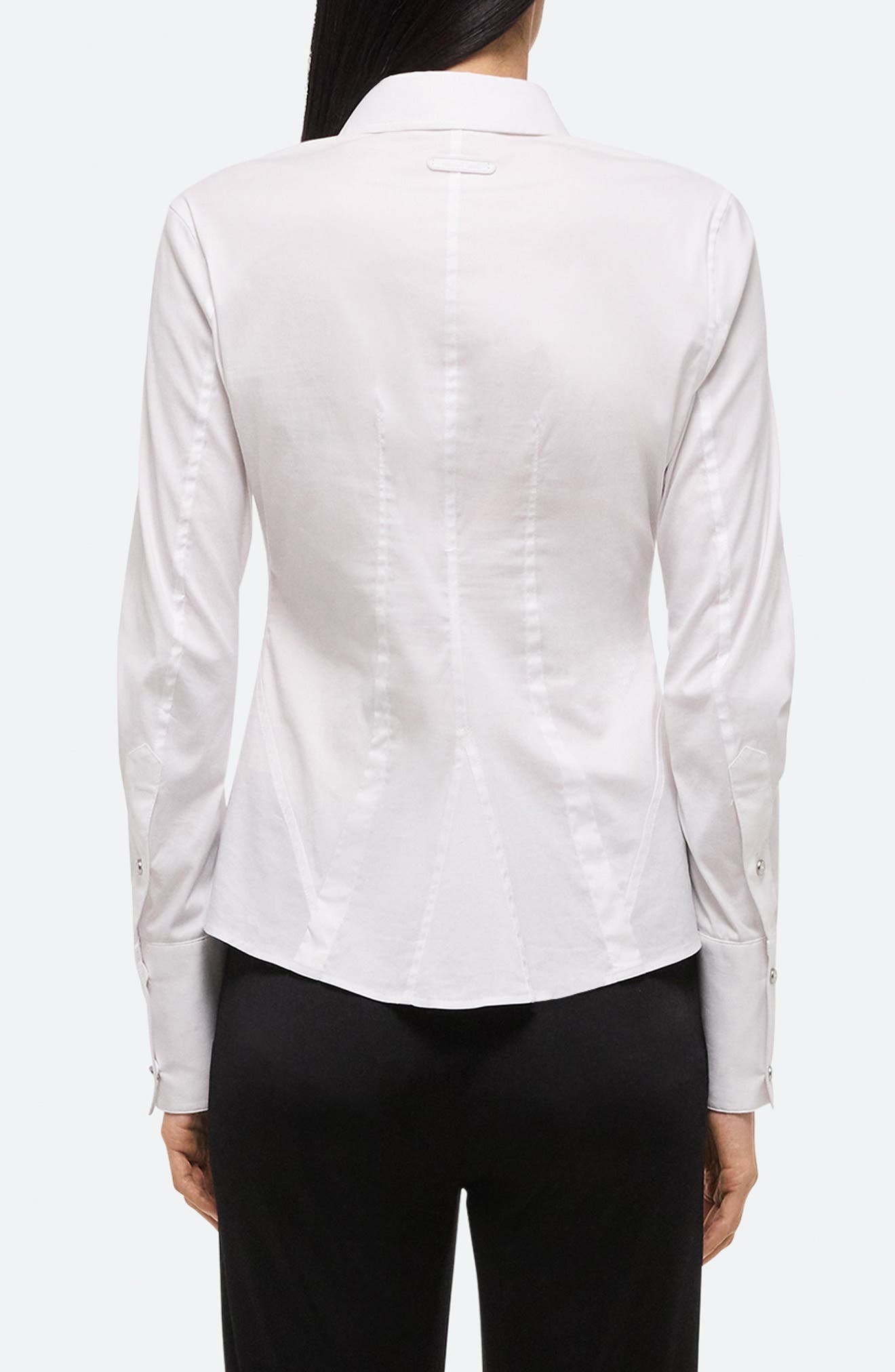 Helmut Lang Precis Bustier Shirt in White at Nordstrom - 2