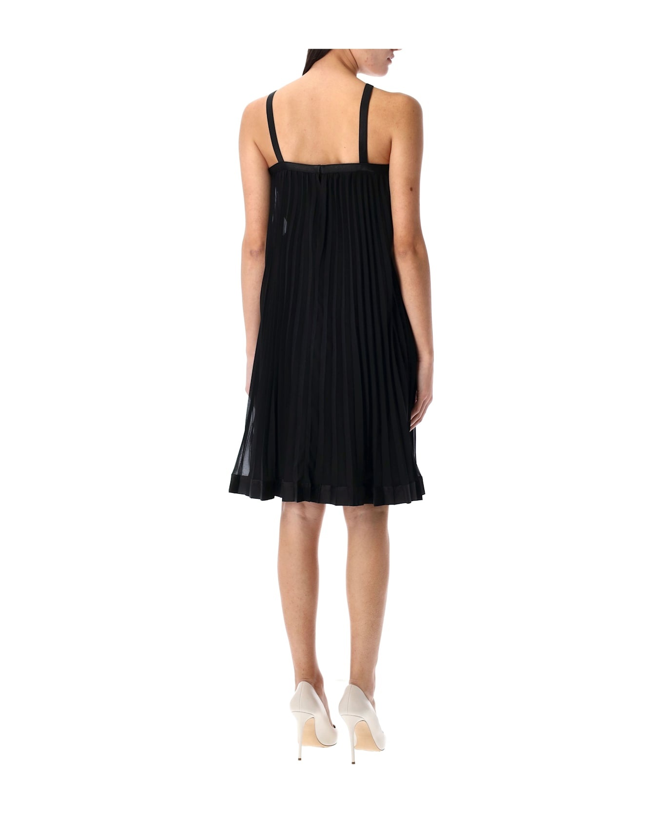 Halterneck Pleated Mini Dress - 2