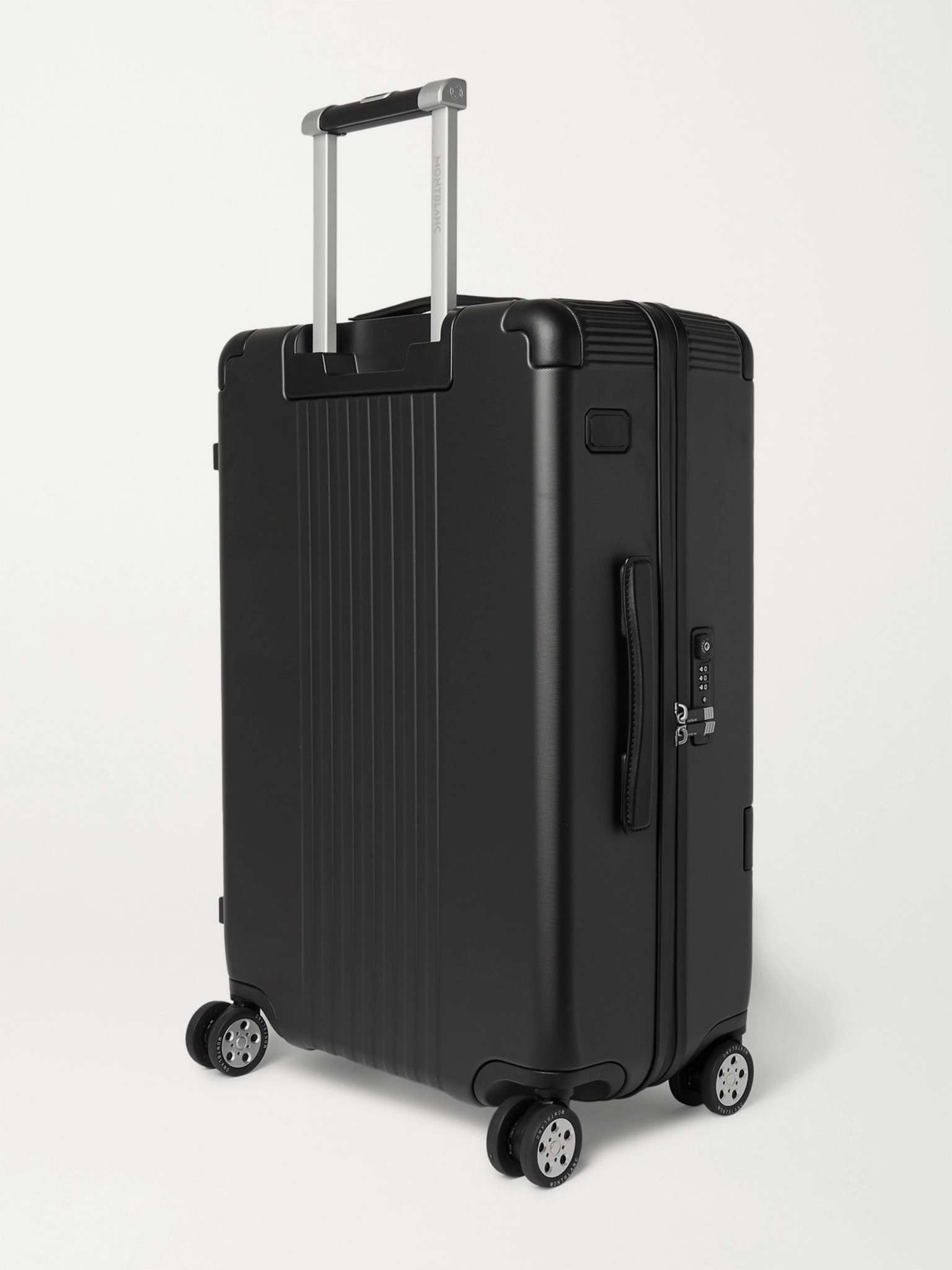 #MY4810 Medium 61cm Leather-Trimmed Polycarbonate Suitcase - 4