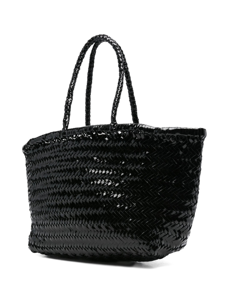 Dragon Diffusion Triple Jump Woven-leather Tote Bag 4