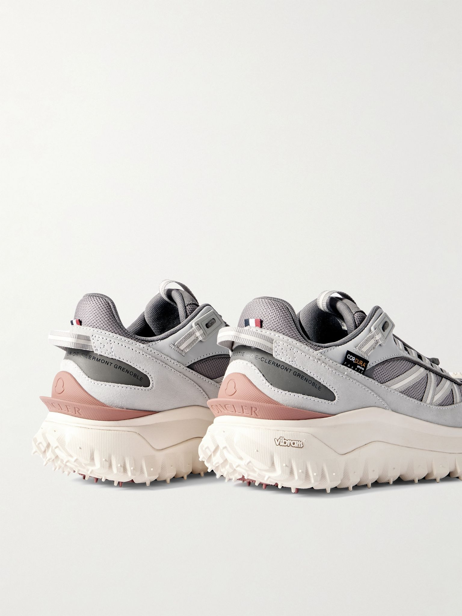 Trailgrip GTX Webbing and Rubber-Trimmed Leather, Suede and Mesh Sneakers Gray - 5
