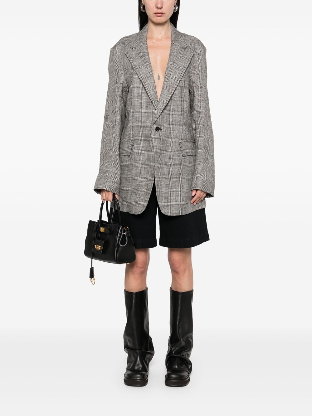 Prince of Wales check-patterned blazer - 2