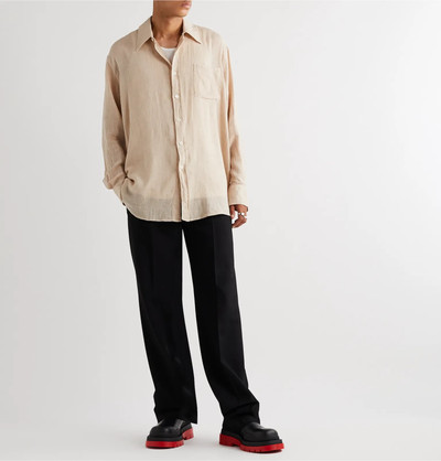 Our Legacy Borrowed Cotton and Linen-Blend Shirt outlook