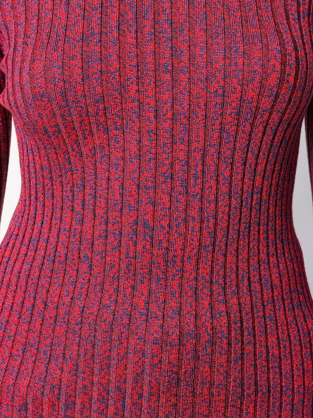 turtle neck ribbed sweater - 5