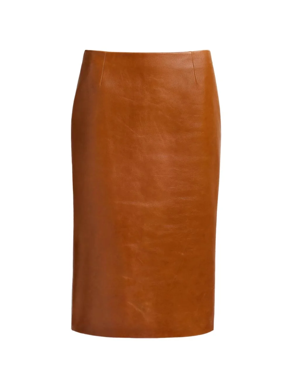 leather pencil midi skirt - 1