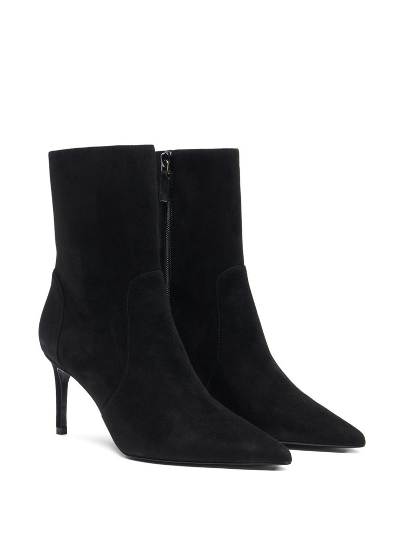 Stuart Weitzman 75mm Stuart Power zip-detail pointed-toe boots outlook