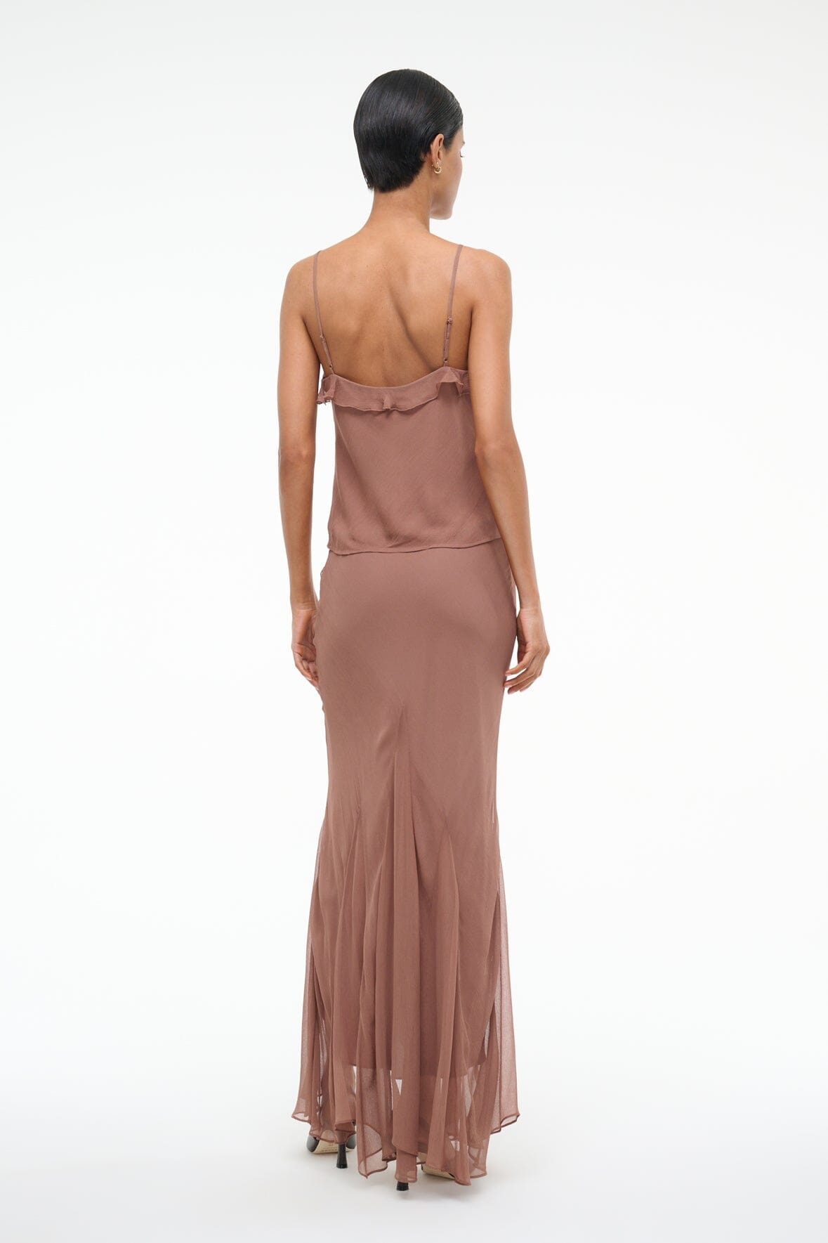 STAUD DIANA SKIRT MOCHA - 4